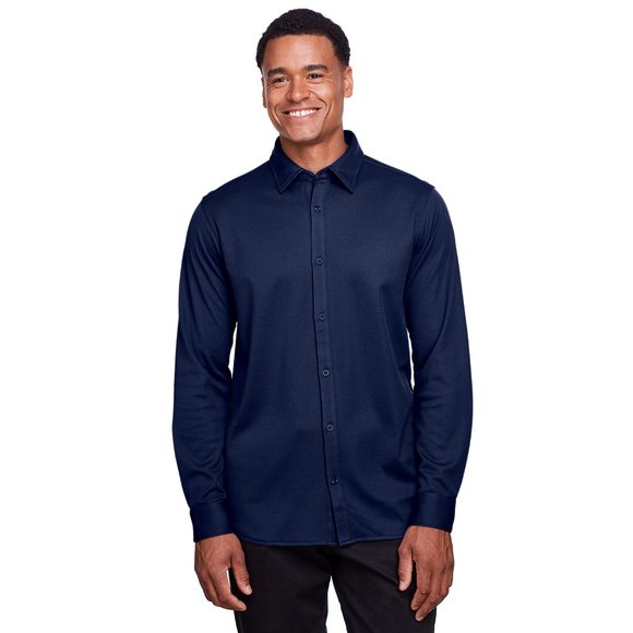 CrownLux Performance® Men's Plaited Button-Down - Picture 2 of 6